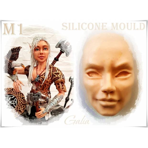 Silikónová forma hlavy ženy - Galias Moulds