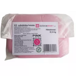 Potahová hmota K2 na torty, 1 kg — ružová - K2