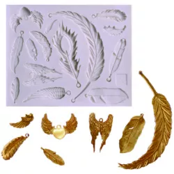 Silikónová formička pierko 11,5×9,5 cm - Cakesicq