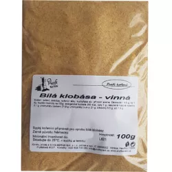 Biela klobása - vínová 100 g korenie - Koření