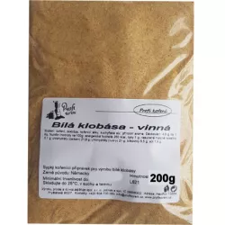 Biela klobása - vínová 200 g - Koření