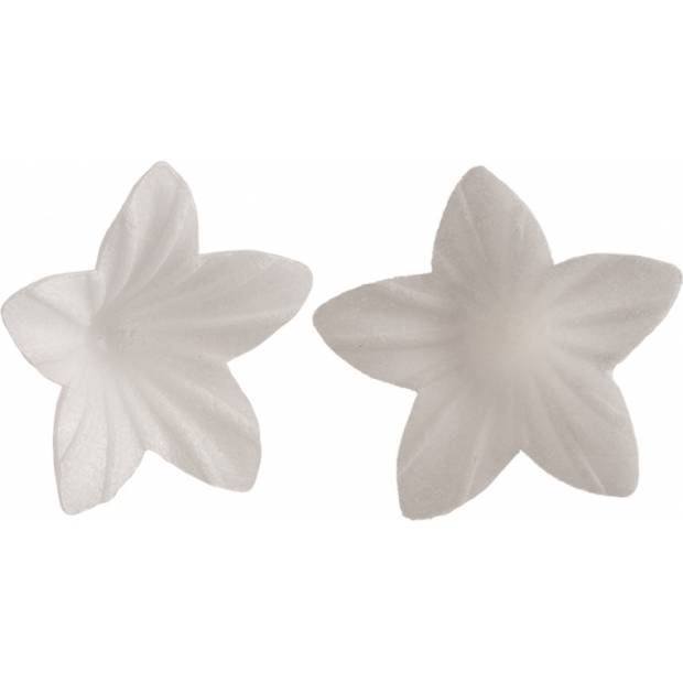 Biele jedlé papierové kvety 400ks 2cm - Dekora