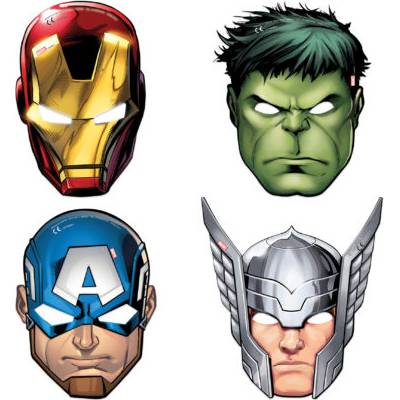 Masky Avengers pre deti 4ks - Procos