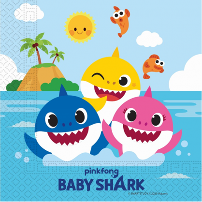 Servítky 33x33cm Baby Shark - Procos