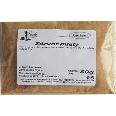 Mletý zázvor (50 g) - Koření