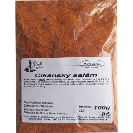 Cigánska saláma (100g) korenie - Koření