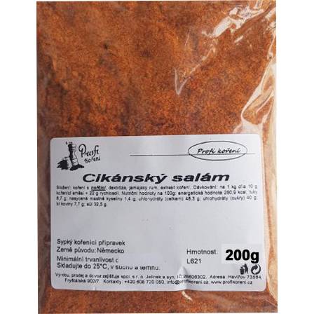 Cigánska saláma (200g) korenie - Koření