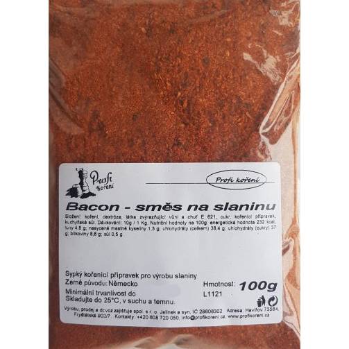 Slanina - zmes slaniny (100 g) korenie - Koření
