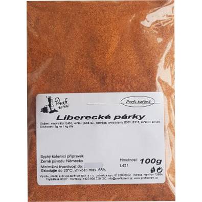 Liberecké párky (100g) korenie - Koření