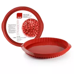 Silicone form for cake 28x3 cm červená - Ibili