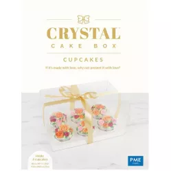 Priehľadná krabica na cupcaky 6ks, 14 x 18 x 27 cm - PME