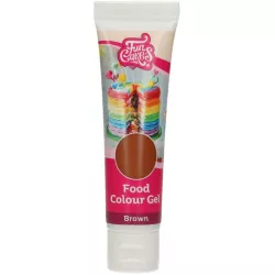 Gélová farba hnedá 30 g - FunCakes