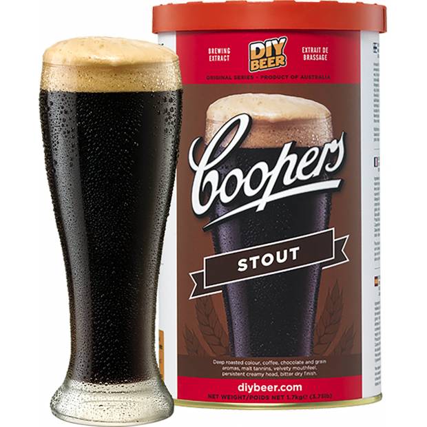 Koncentrát na vaření piva Stout Coopers 1,7kg na 23l piva - BIOWIN