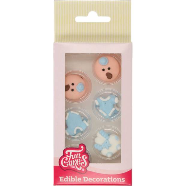 Cukrové zdobenie 12ks chlapček - FunCakes