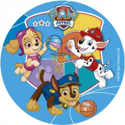 Fondánový papier Paw Patrol basketbal 15,5 cm - Dekora