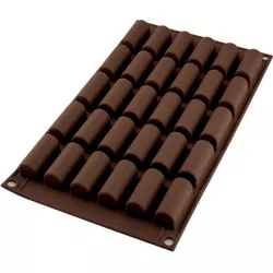 Silikónová forma na čokoládu Mini Buche 30x14ml - Silikomart