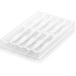 Profesionálna polykarbonátová forma na čokoládové tyčinky RIGA B 10×25 ml - Silikomart