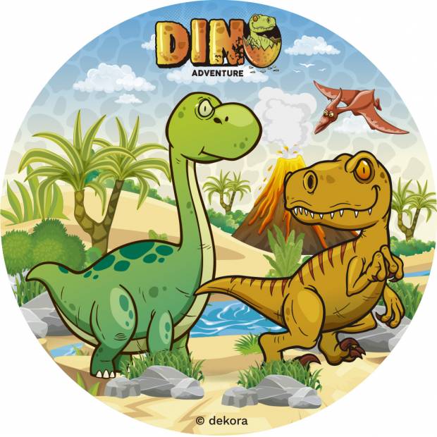Fondánový papier Dino 15,5cm - Dekora