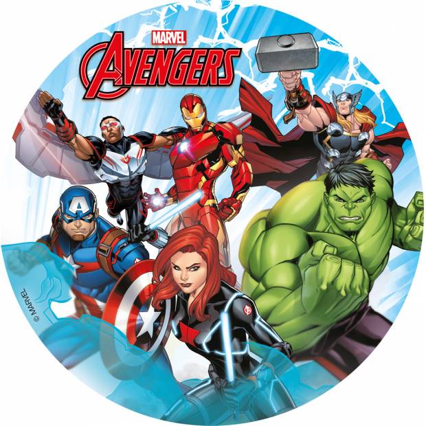 Fondánový papier Avengers marvel 15,5 cm - Dekora