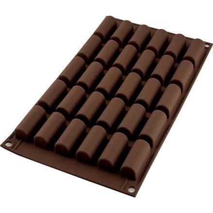 Silikónová forma na čokoládu Mini Buche 30x14ml - Silikomart
