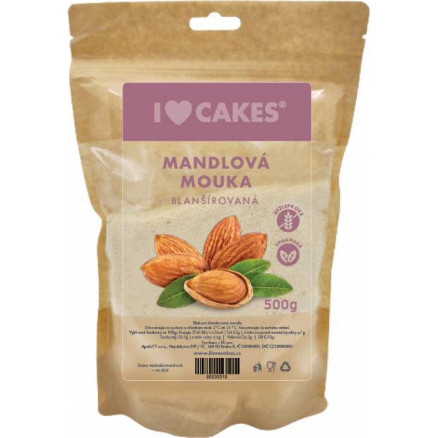 Mandľová múka BLANCHED 500g - I LOVE CAKES