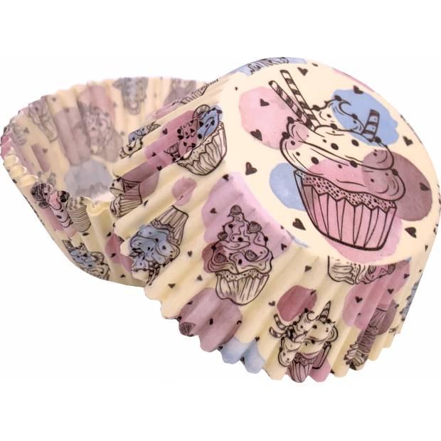 Muffinové košíčky na kreslený cupcake (50 ks) - Alvarak