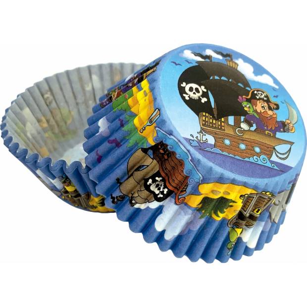Košíky na muffiny Piráti (50 ks) - Alvarak