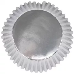 Strieborné metalické košíčky na cupcakes, 30 ks - PME