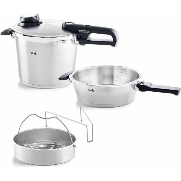 Tlakový hrniec Vitavit Premium 6 l a tlakový hrniec 2,5 l - Fissler