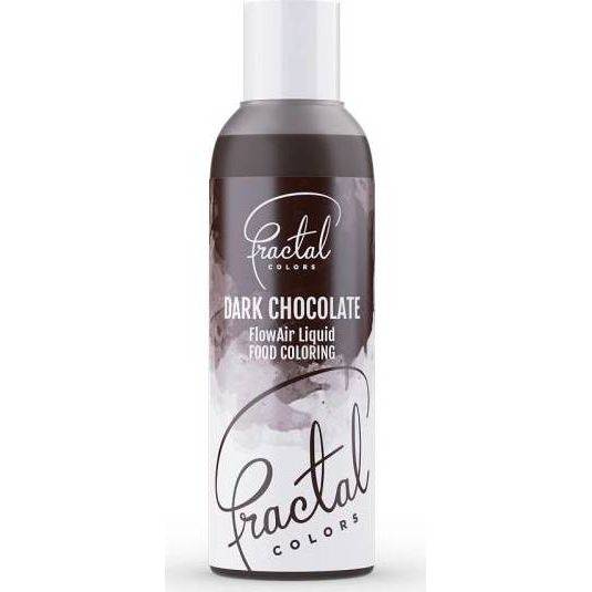 Airbrush tekutá farba Fractal - tmavá čokoláda (100 ml) - dortis