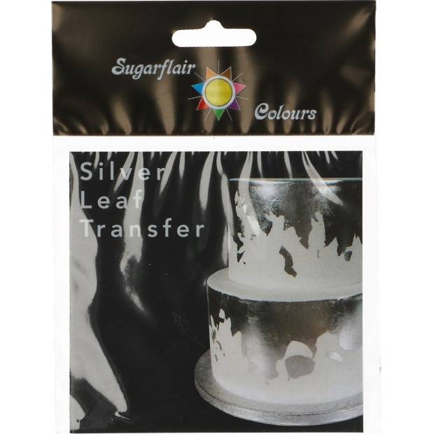 Sugarflair Transferová platňa strieborná ( 8 x 8 cm ) - Sugarflair
