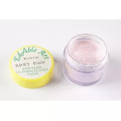 Jemný dekoračný disco Baby Pink - Edable Art