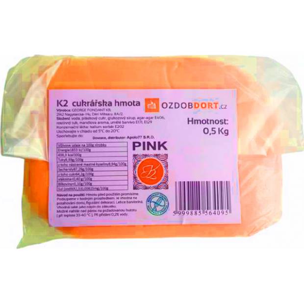 K2 Cake Coating 0,5 kg oranžová - K2