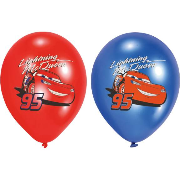 Klasické balóny Autá 6ks 27,5cm - Amscan