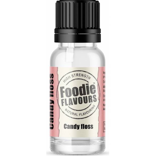 Prírodná koncentrovaná vôňa 15ml cukrová vata - Foodie Flavours