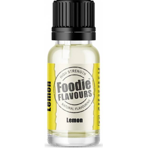 Prírodná koncentrovaná vôňa 15ml citrón - Foodie Flavours
