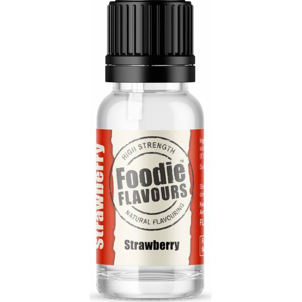 Prírodná koncentrovaná vôňa 15ml jahoda - Foodie Flavours