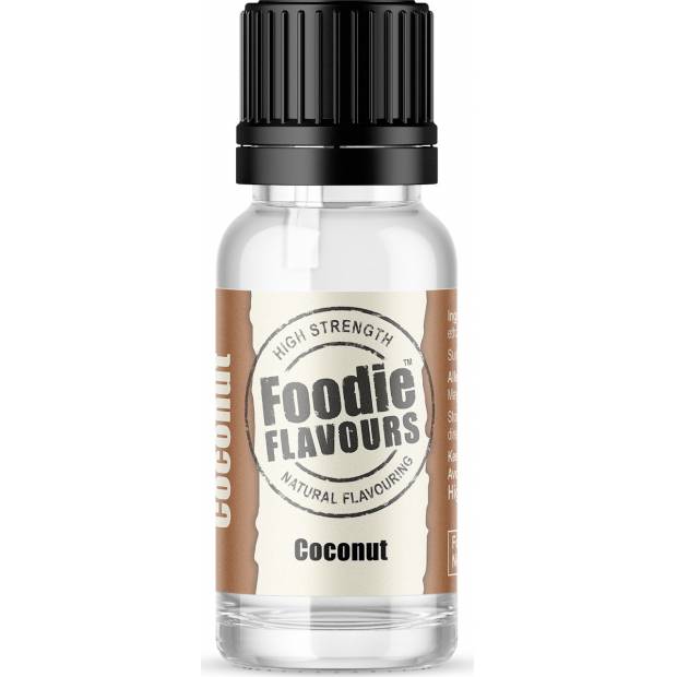 Prírodná koncentrovaná vôňa 15ml kokos - Foodie Flavours