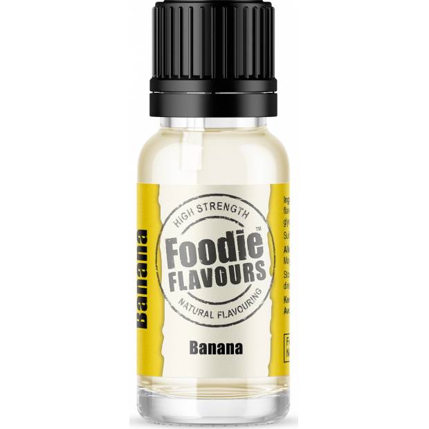 Prírodná koncentrovaná vôňa 15ml banán - Foodie Flavours