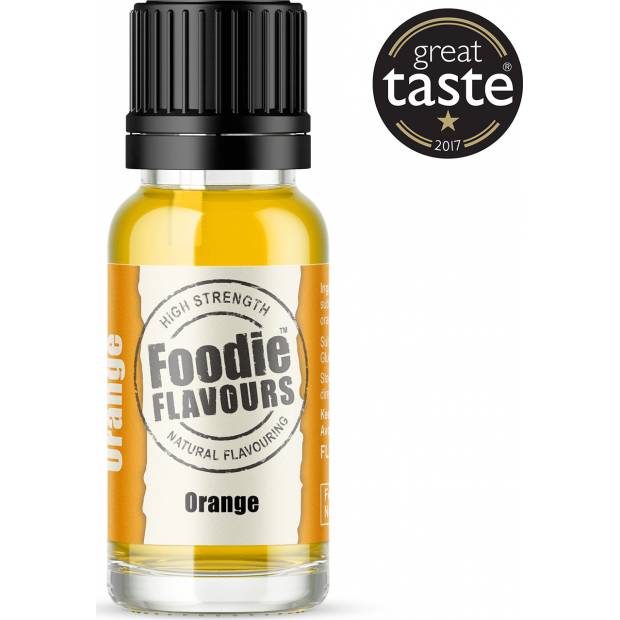Prírodná koncentrovaná vôňa 15ml pomaranč - Foodie Flavours