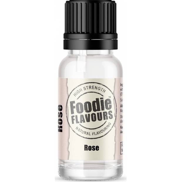 Prírodná koncentrovaná vôňa ruže 15ml - Foodie Flavours
