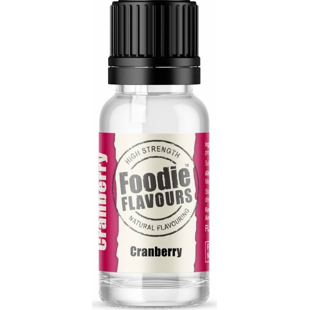 Prírodná koncentrovaná vôňa 15ml brusnice - Foodie Flavours