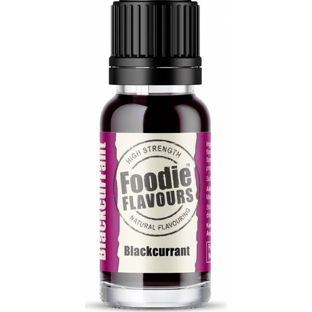Prírodná koncentrovaná vôňa 15ml čierne ríbezle - Foodie Flavours