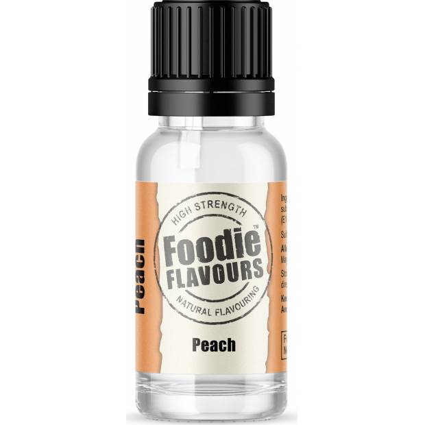 Prírodná koncentrovaná vôňa 15ml broskyňa - Foodie Flavours