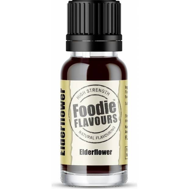 Prírodná koncentrovaná vôňa 15ml čierny bez - Foodie Flavours