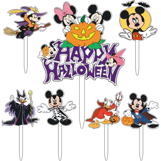 Mickey Halloween topper na tortu - Cakesicq