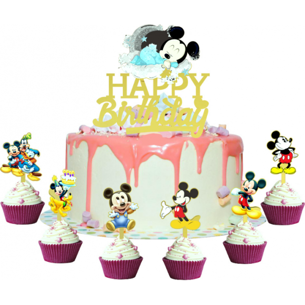 Mickey torta topper 7ks - Cakesicq