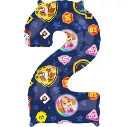 Balónek 66x43 cm Paw Patrol číslo 2 - Amscan