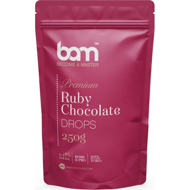 Čokoláda rubínová 250g - BAM