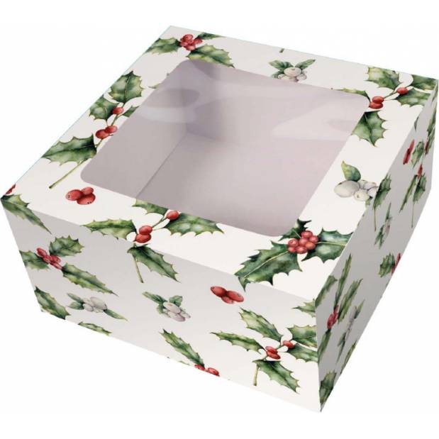 Vianočná krabica na muffiny 203x101mm holly - Culpitt